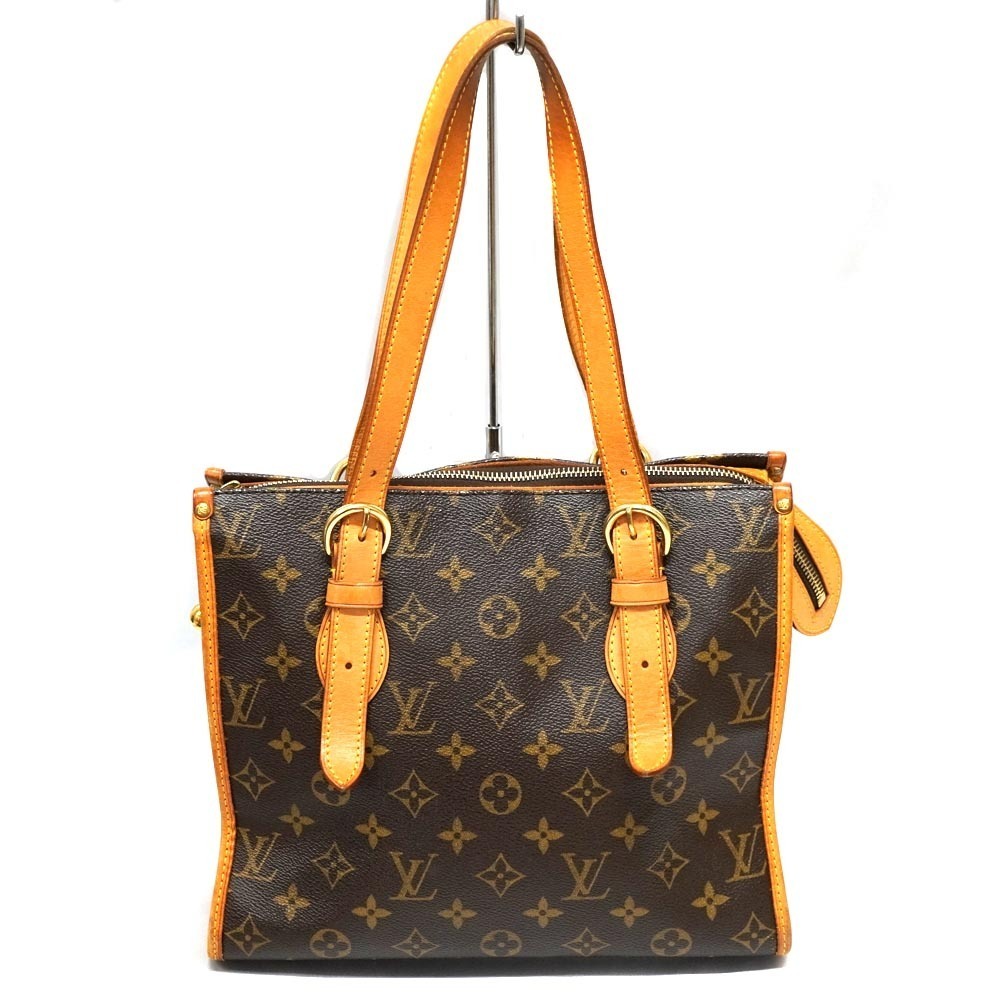 LOUIS VUITTON Popincourt Monogram Canvas Shoulder Bag Brown Handbag LV